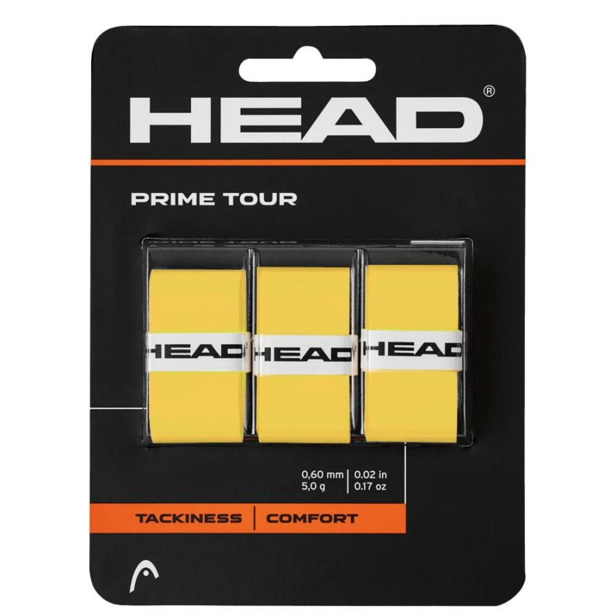 Overgrips * | Head Prime Tour Overgrip 3 Pack Yellow