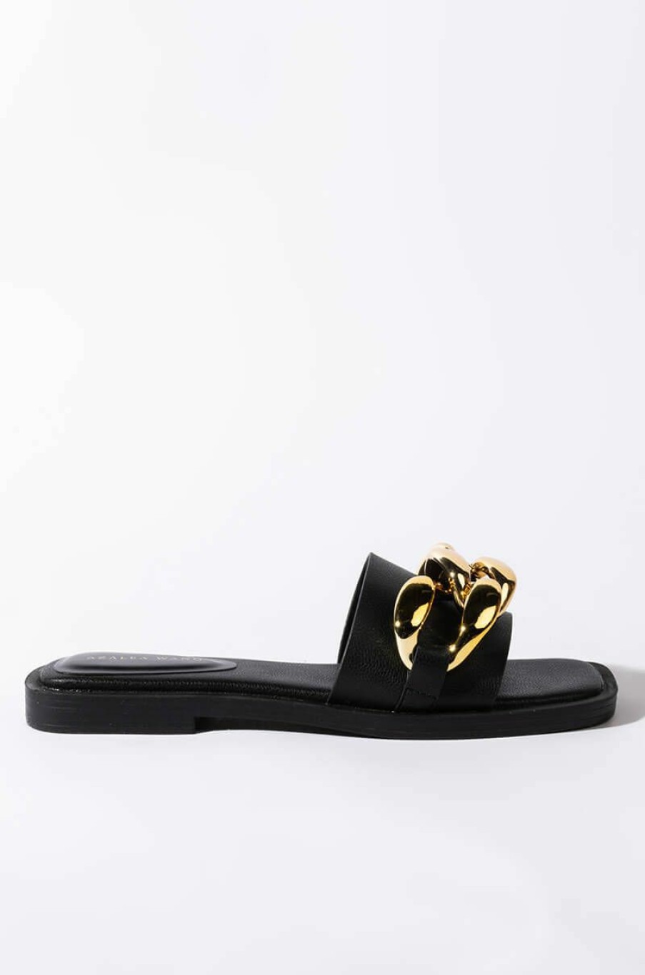 Shoes * | Azalea Wang All Day Long Flat Sandal In Black