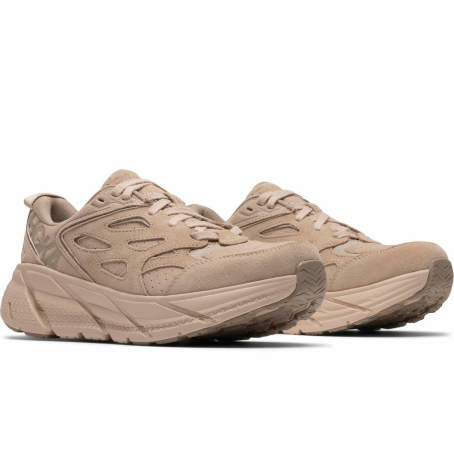 Footwear * | Hoka Clifton L Suede Shifting Shifting Sand/Dune