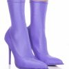 Shoes * | Azalea Wang Star Stretch Serenity Bootie In Periwinkle