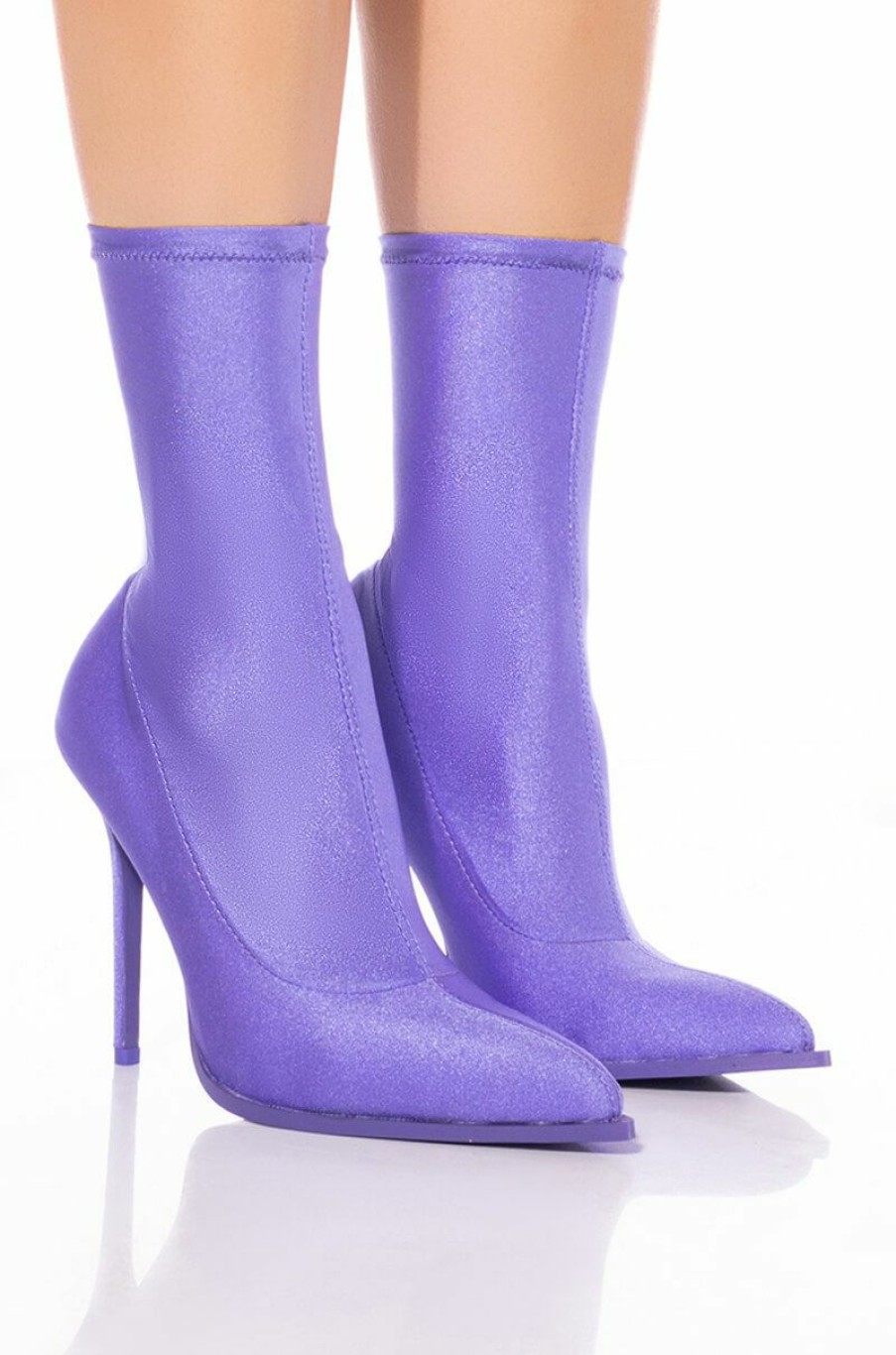 Shoes * | Azalea Wang Star Stretch Serenity Bootie In Periwinkle