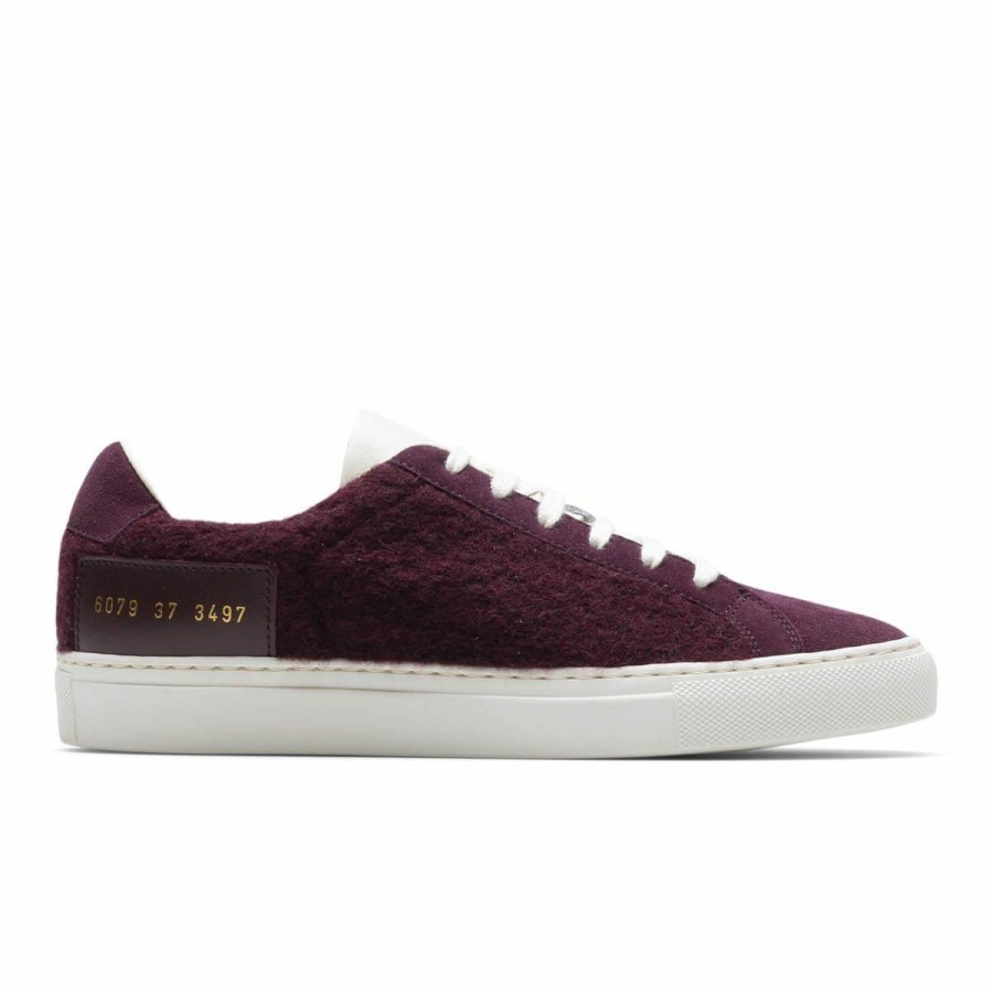 Footwear * | Common Projects Women'S Retro Wool Bordeaux