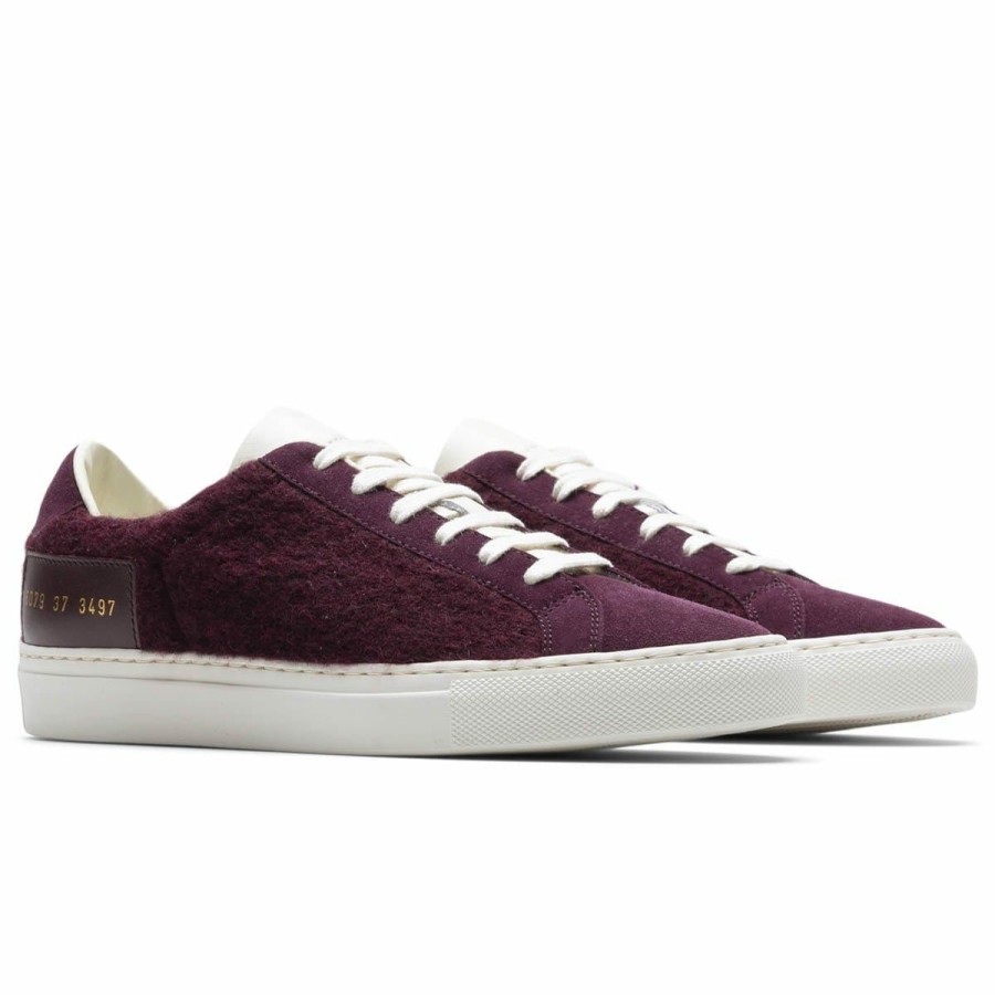 Footwear * | Common Projects Women'S Retro Wool Bordeaux