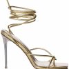 Shoes * | Azalea Wang Hyper Stiletto Sandal In Gold