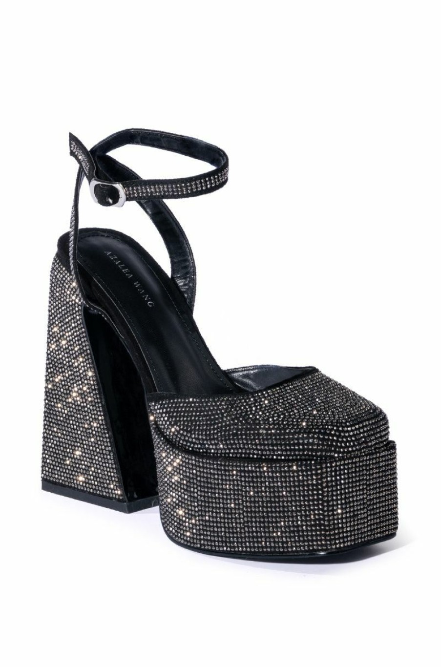 Shoes * | Azalea Wang Nessa Embellished Pump In Black