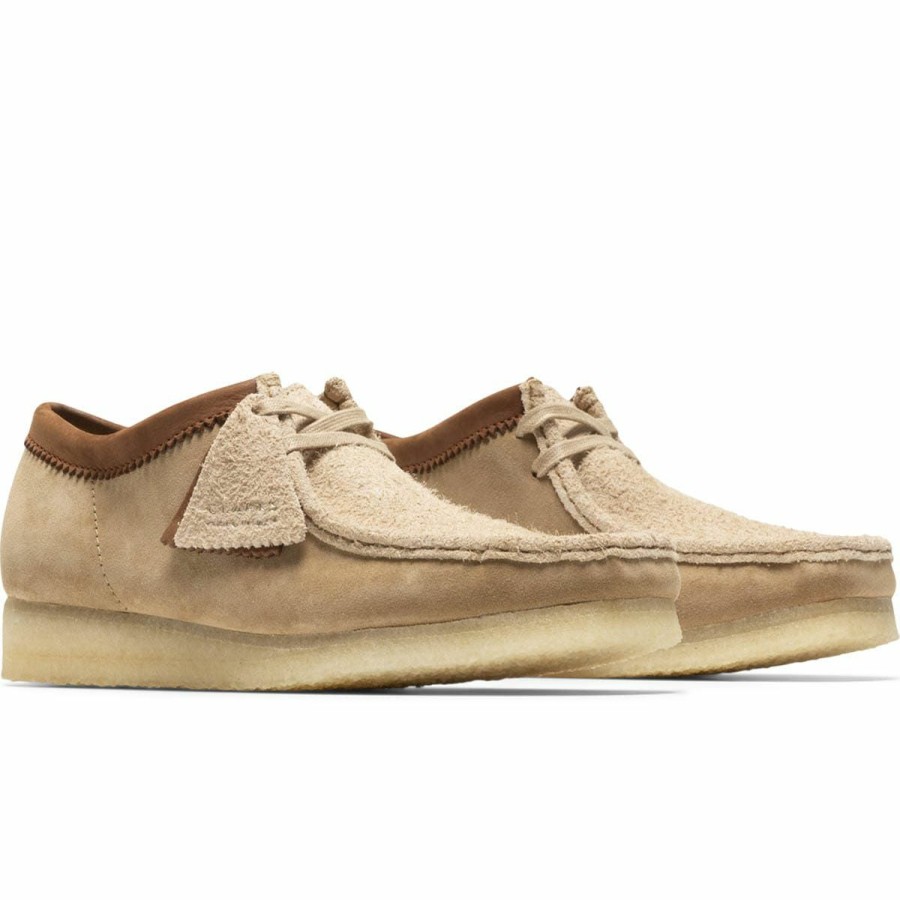 Footwear * | Clarks Wallabee Sandstone Combi