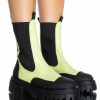 Shoes * | Azalea Wang Crazy Like Me Flatform Bootie In Lime