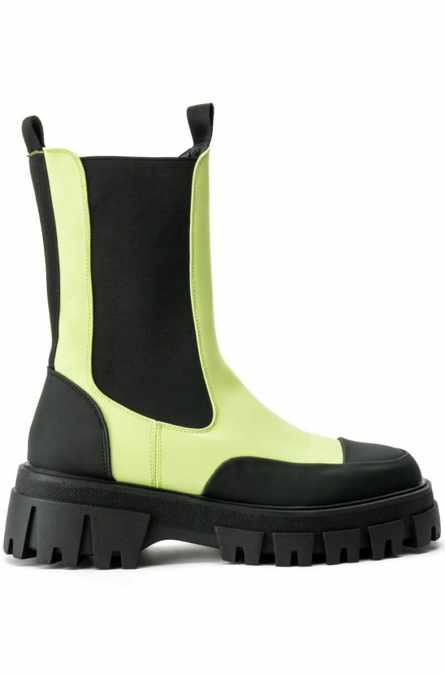 Shoes * | Azalea Wang Crazy Like Me Flatform Bootie In Lime