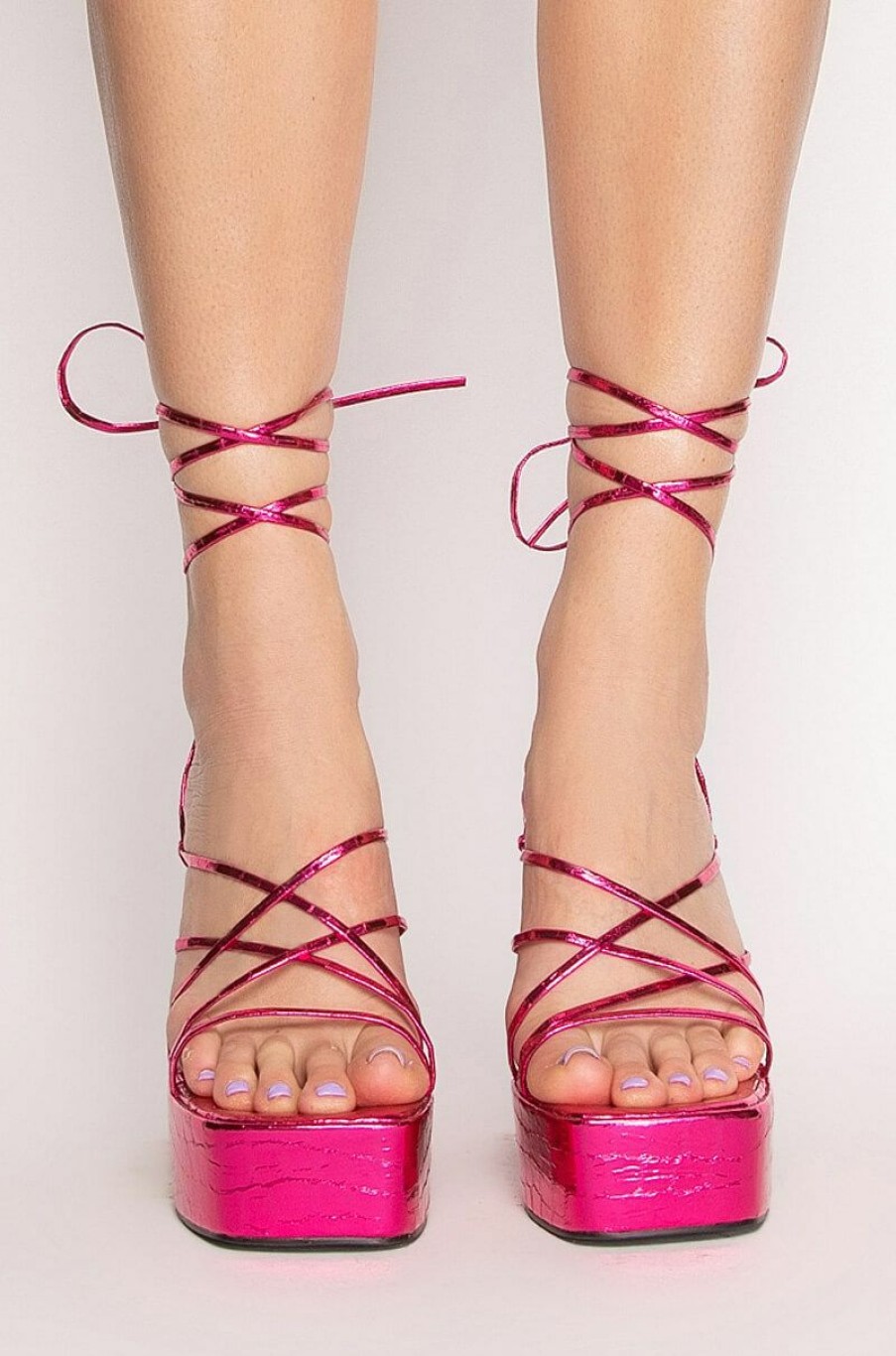 Shoes * | Azalea Wang Push Your Limit Chunky Sandal In Pink