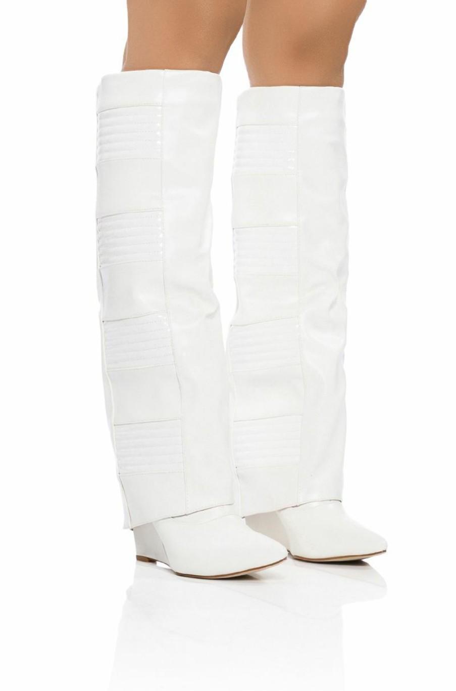 Shoes * | Azalea Wang Like Rain In The Sun Wedge Boot In White