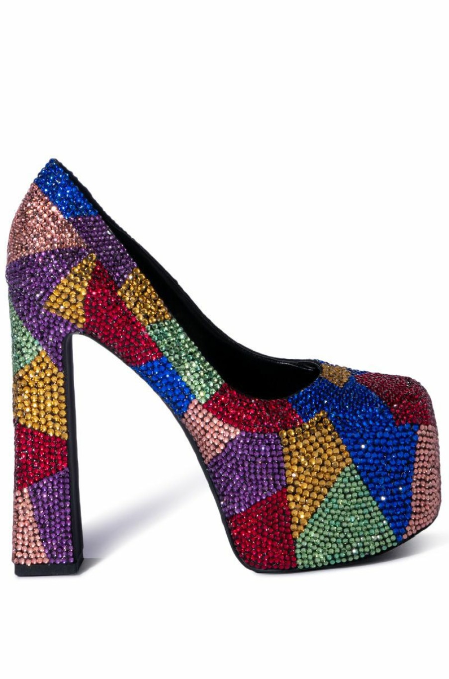 Shoes * | Azalea Wang Margaret Embellished Pump In Multi