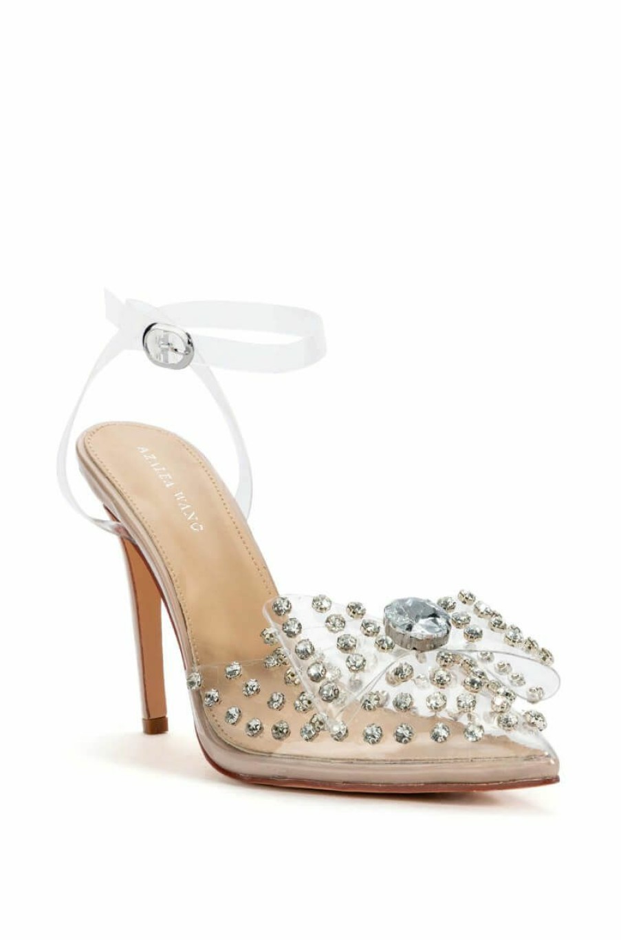 Shoes * | Azalea Wang Do My Thing Bling Bling Pump In Nude