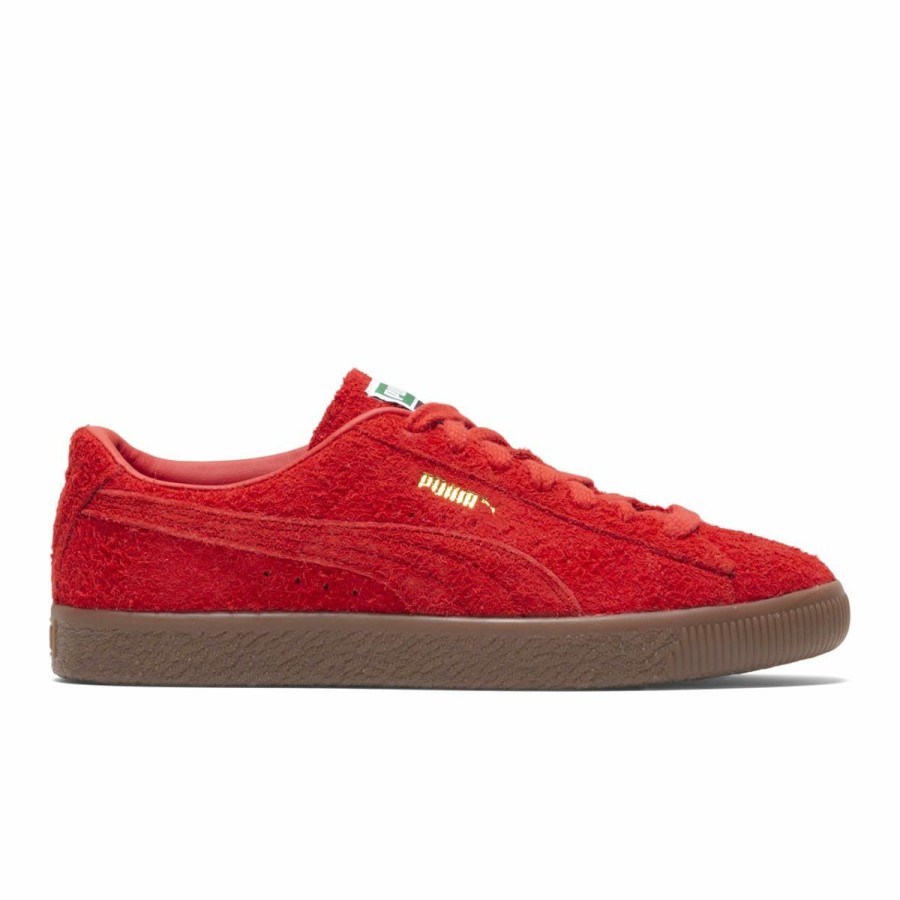 Footwear * | Puma Suede Vtg Hairy Suede Burnt Red/Gum