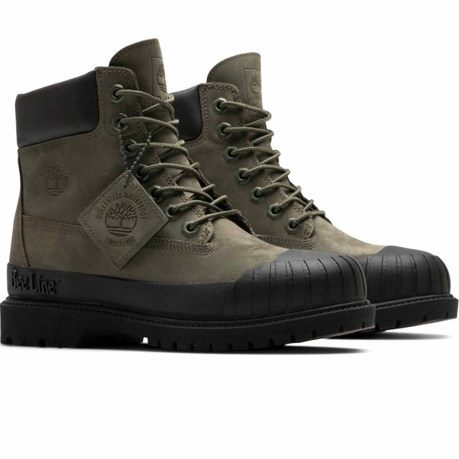 Footwear * | Timberland X Bee Line Women'S 6 Rubber Toe Boot Olive/Black