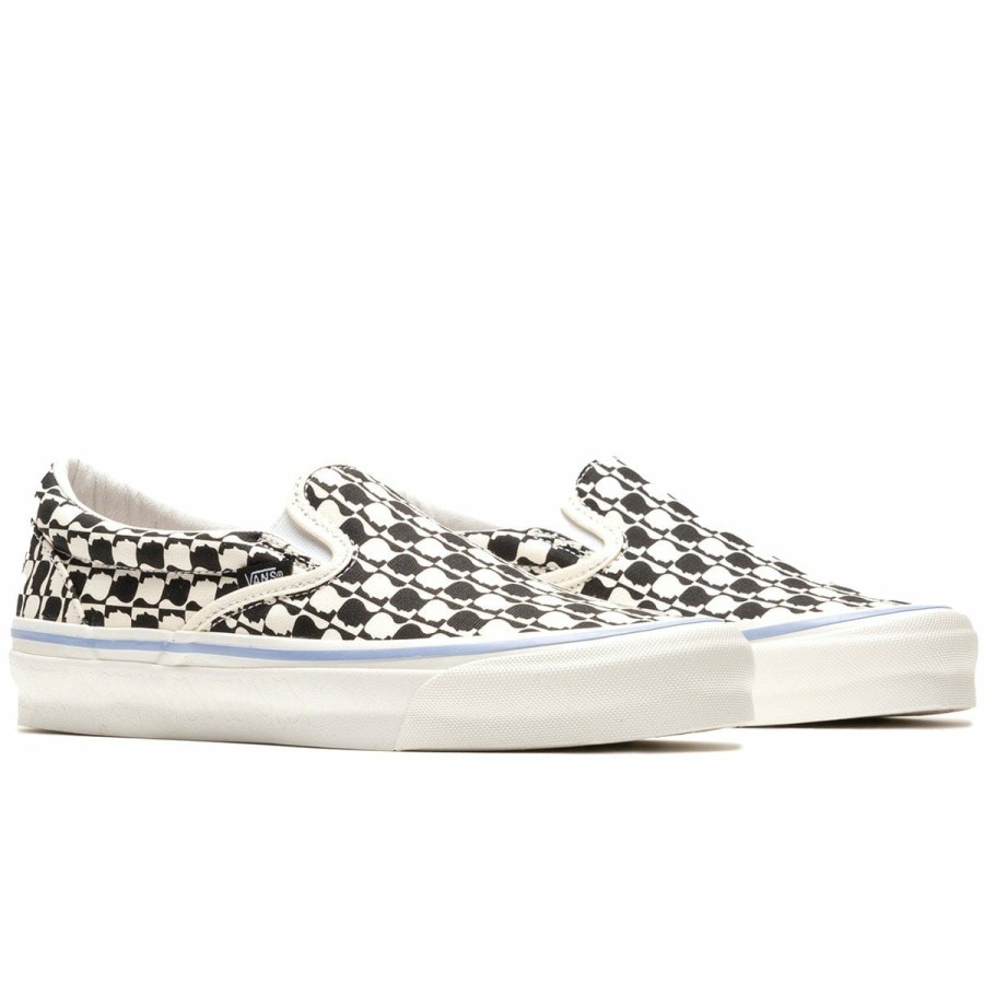 Footwear * | Vault By Vans X Brain Dead U Og Classic Slip-On Lx Brain Dead Black/White