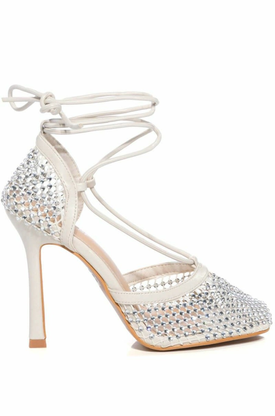 Shoes * | Rosalyn Embellished Pump White