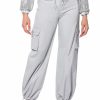 Bottoms * | Veneno Wide Leg Cargo Pants Grey