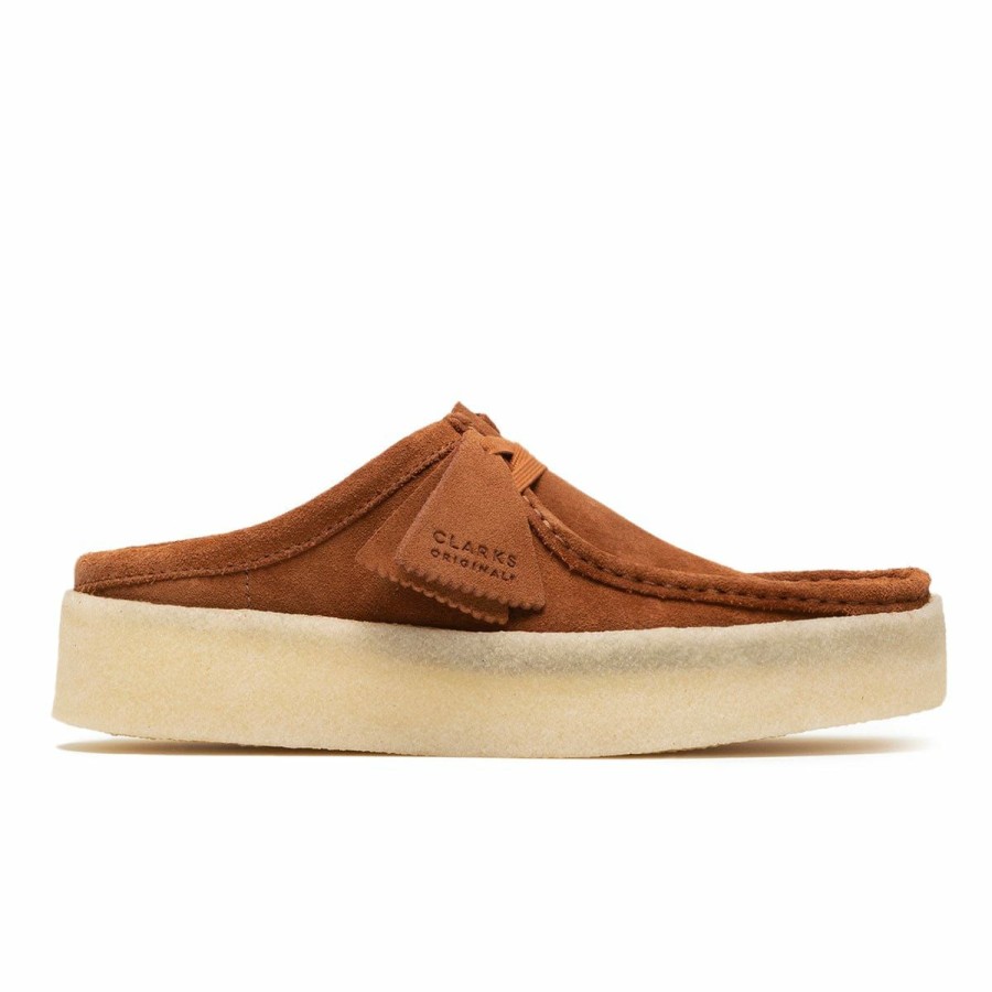 Footwear * | Clarks Wallabee Cup Mule Tan Suede