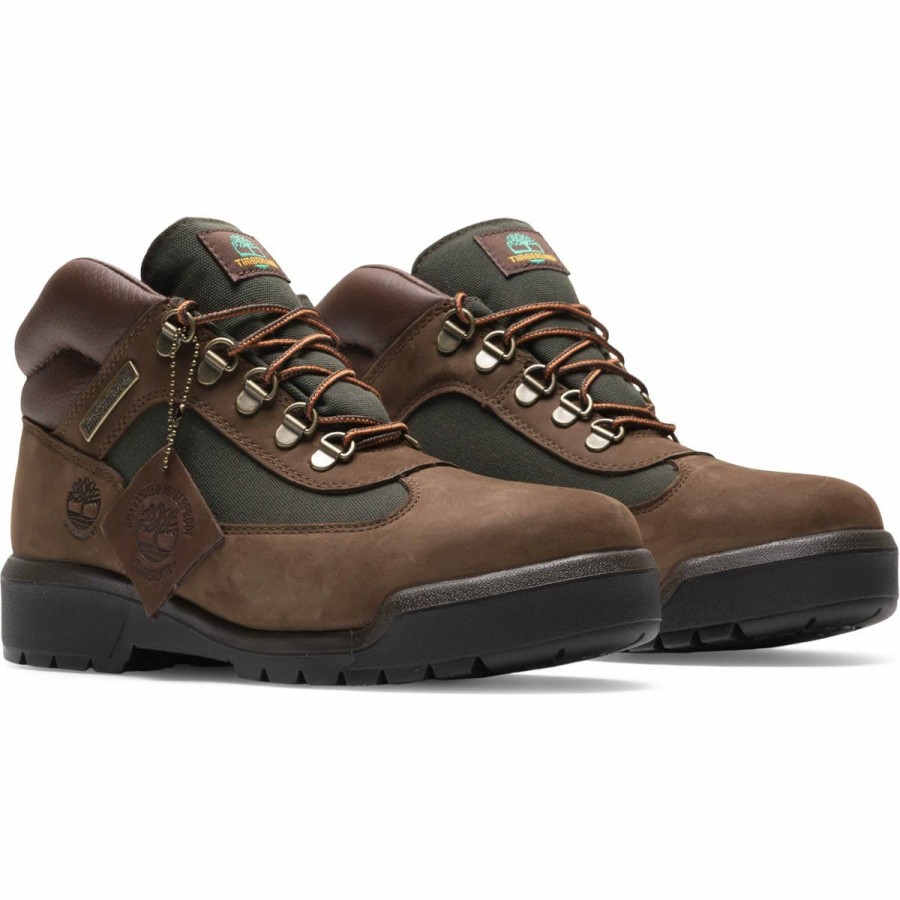 Footwear * | Timberland Field Boot Mid Dark Brown Nubuck