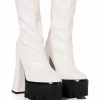 Shoes * | Azalea Wang Tati Chunky Boot In White