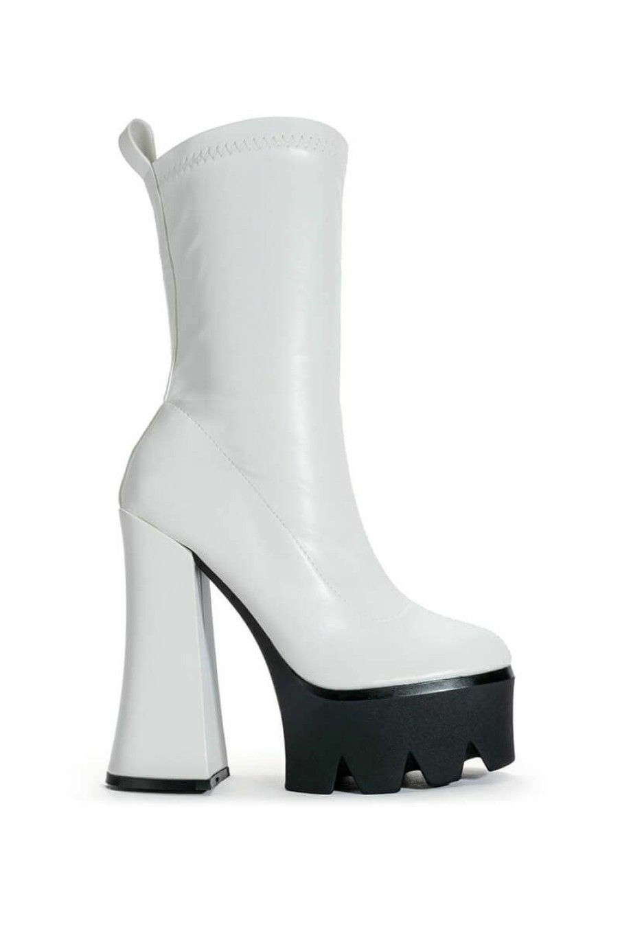 Shoes * | Azalea Wang Tati Chunky Boot In White