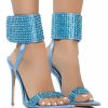 Shoes * | Azalea Wang Griffon Embellished Stiletto Sandal Turquoise