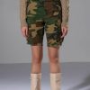 Bottoms * | Break The Rules Cargo Short Camo