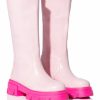 Shoes * | Azalea Wang My All Faux Leather Boot In Pink