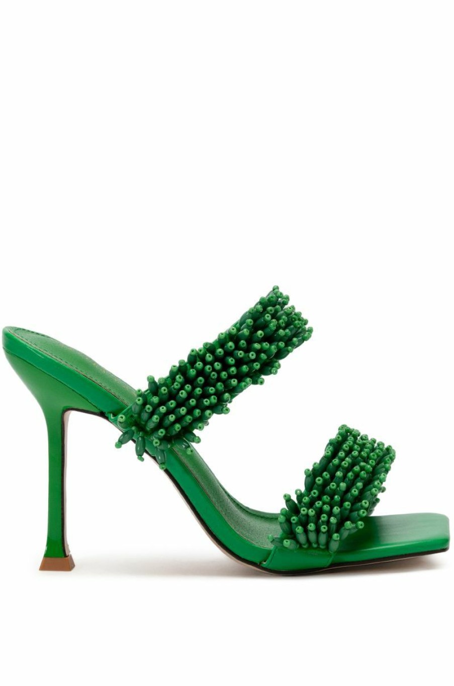 Shoes * | Azalea Wang Domitilla Slip On Stiletto Sandal In Green