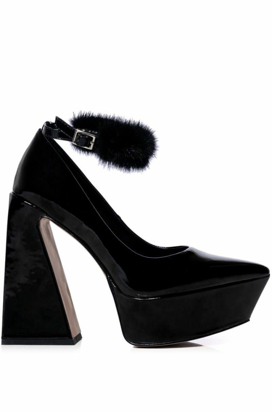 Shoes * | Azalea Wang Boudoir Chunky Platform Pump In Black