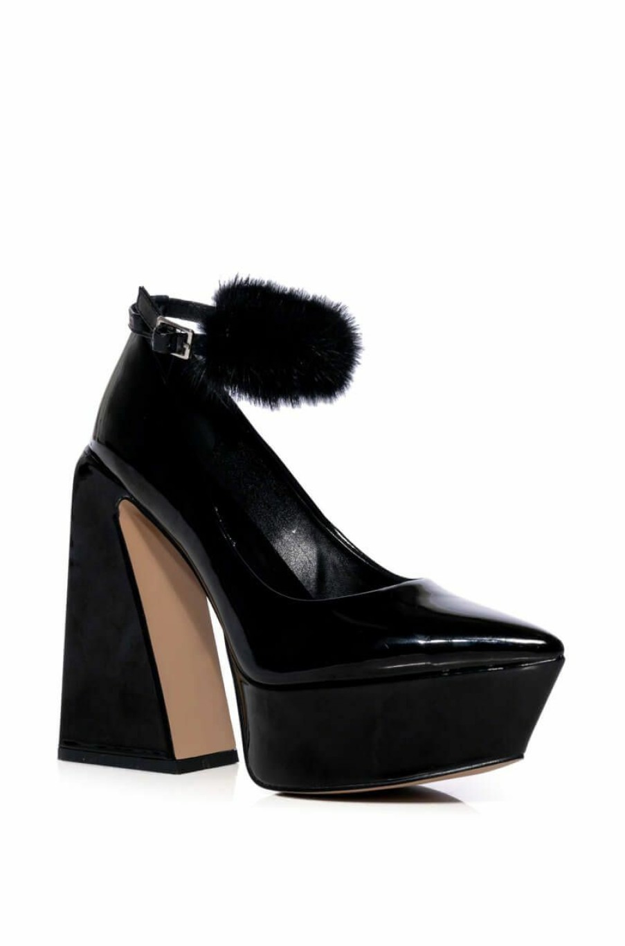 Shoes * | Azalea Wang Boudoir Chunky Platform Pump In Black