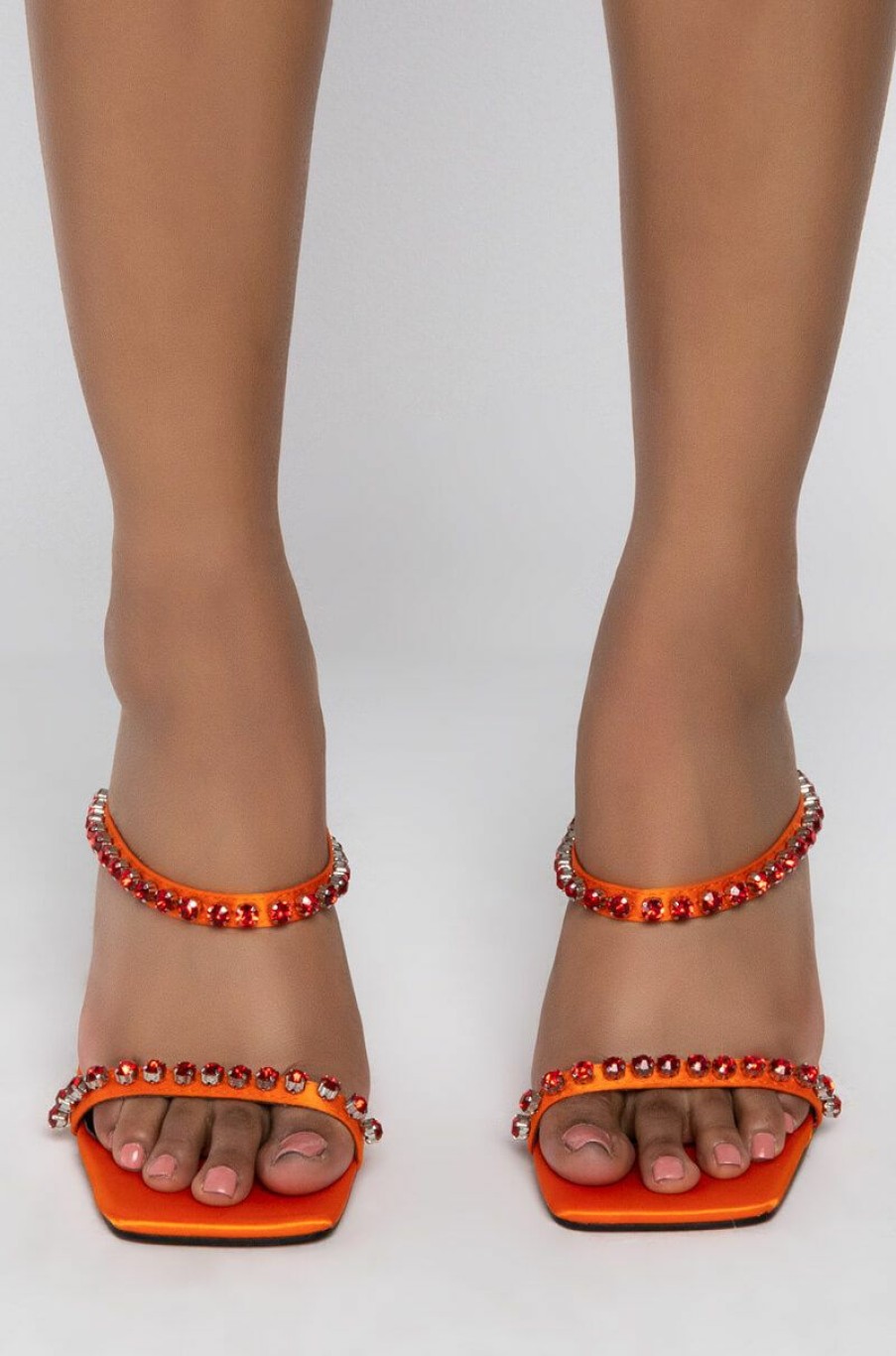 Shoes * | Azalea Wang Feels Like Bliss Stiletto Sandal In Orange