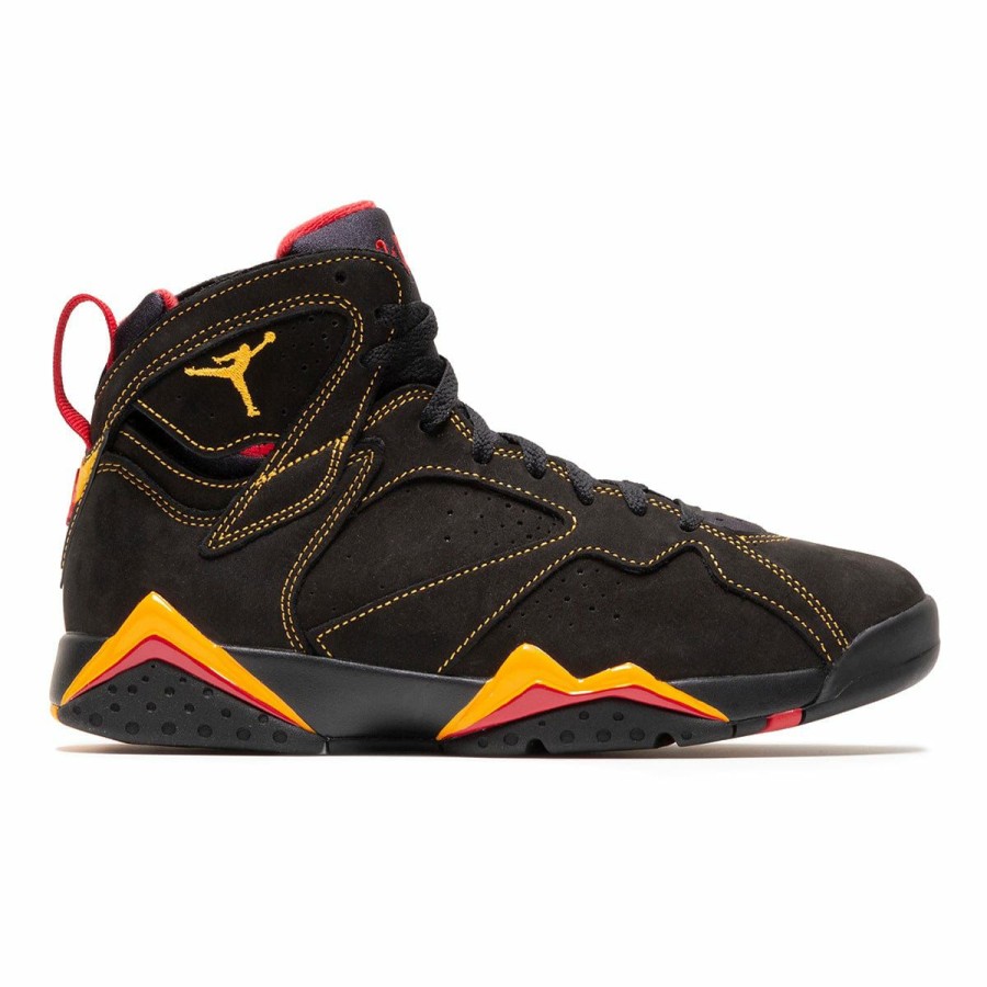 Footwear * | Air Jordan 7 Retro Black/Citrus-Varsity Red [081]