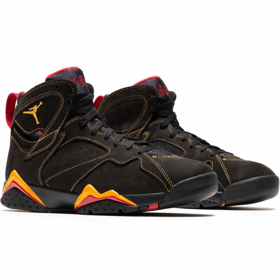 Footwear * | Air Jordan 7 Retro Black/Citrus-Varsity Red [081]