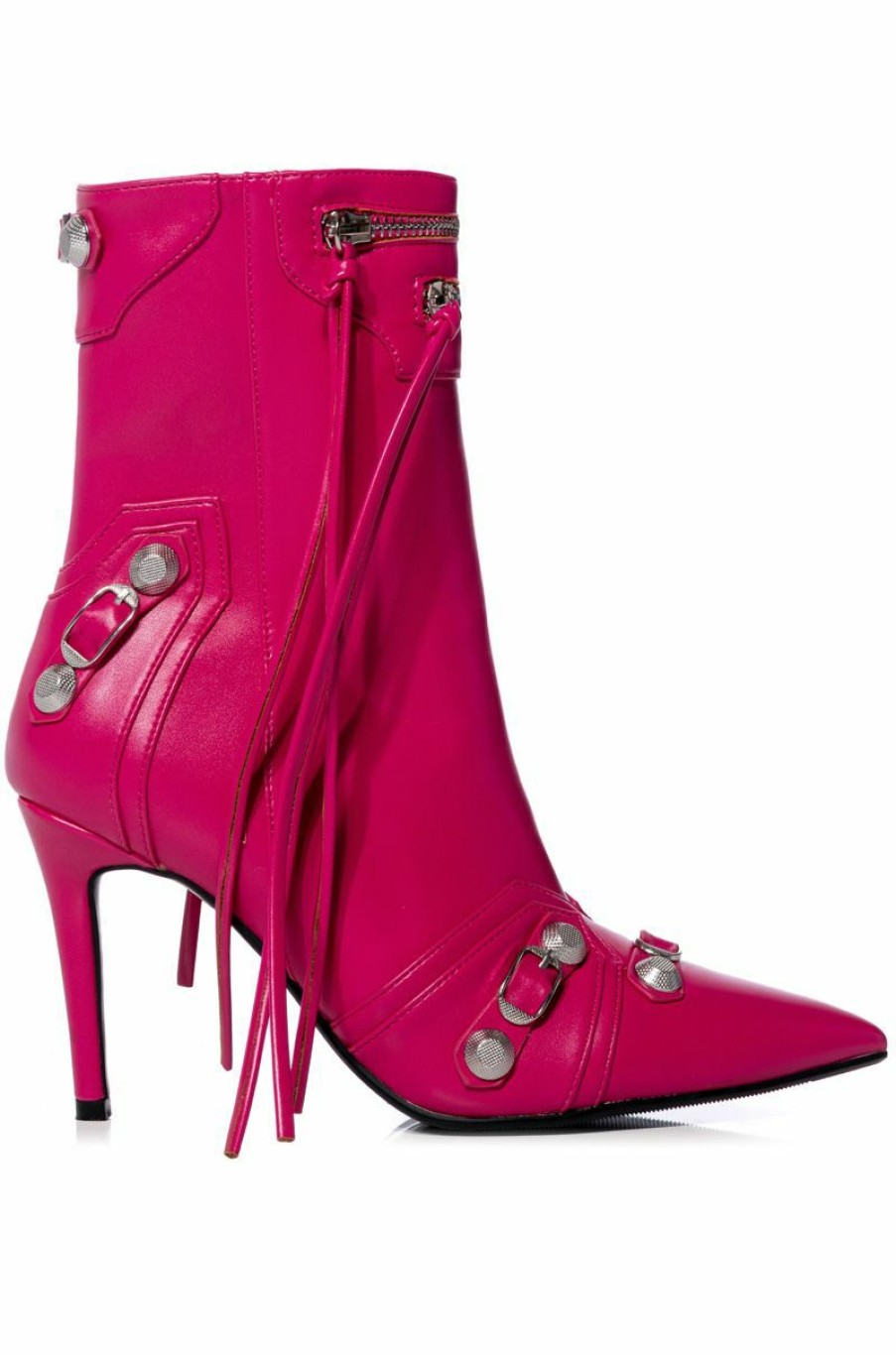 Shoes * | Azalea Wang Brooklyn Pu Bootie In Pink