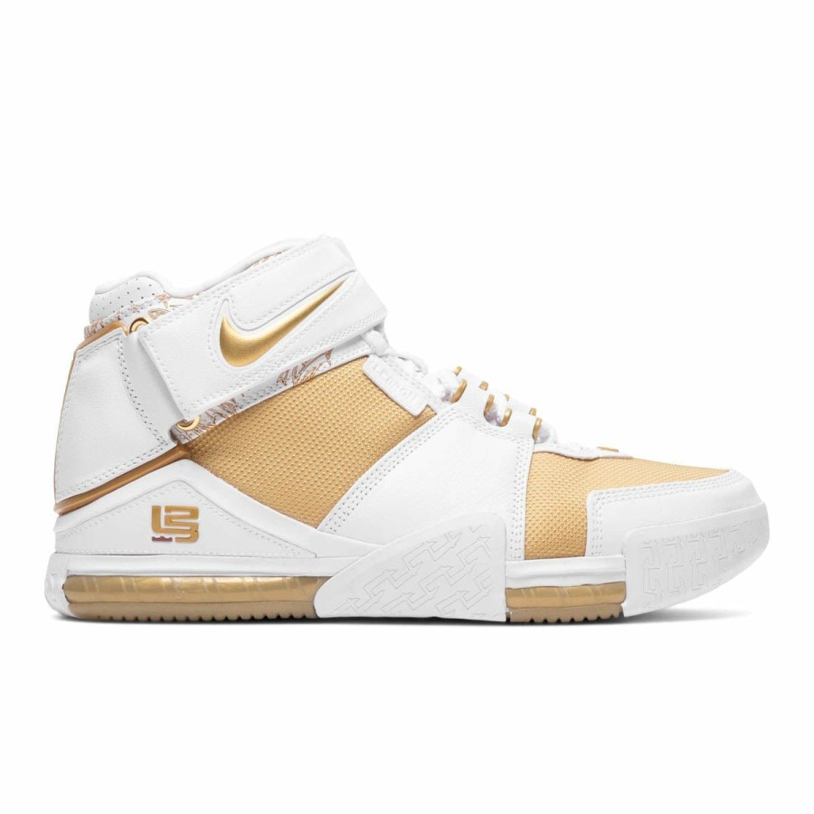 Footwear * | Nike Lebron 2 "Maccabi" Wht/Mtc Gld-Vrs Crmsn [100]