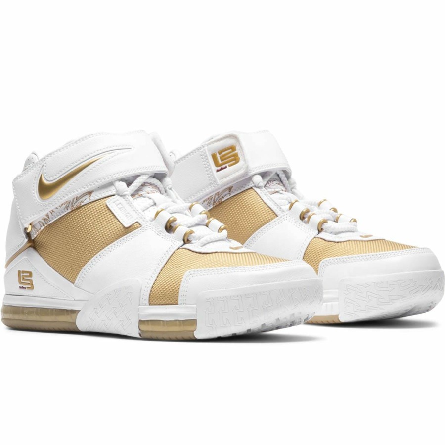 Footwear * | Nike Lebron 2 "Maccabi" Wht/Mtc Gld-Vrs Crmsn [100]