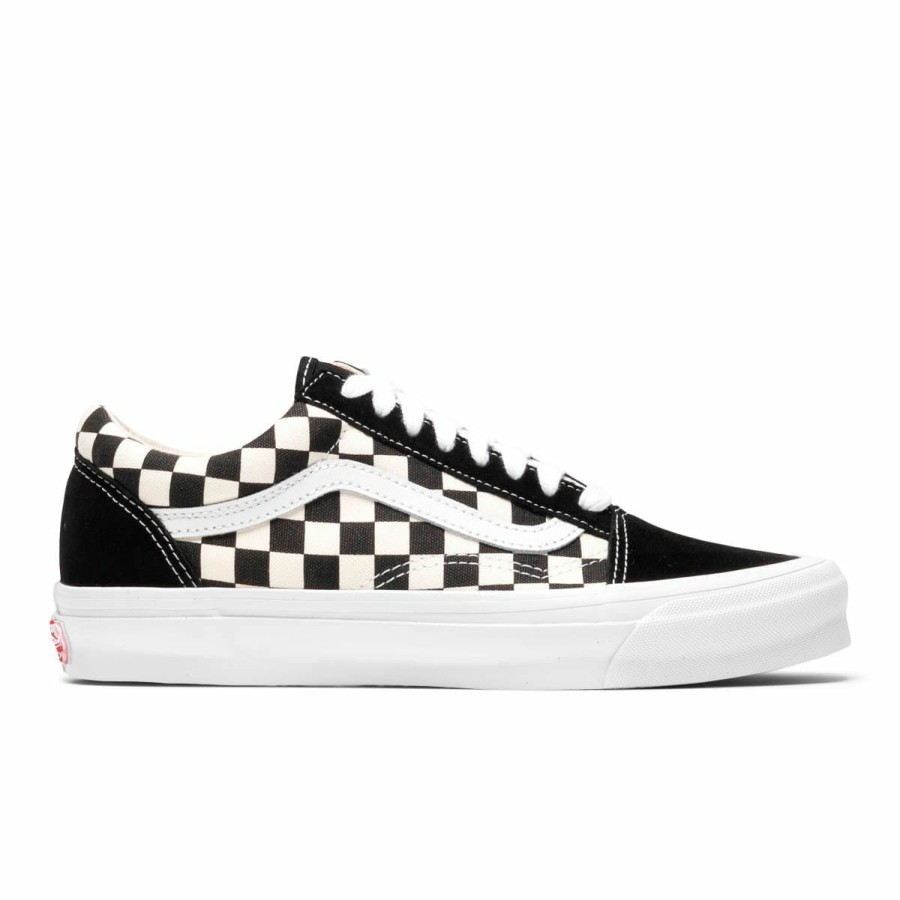 Footwear * | Vault By Vans Og Old Skool Lx Black/Classic White Checkerboard