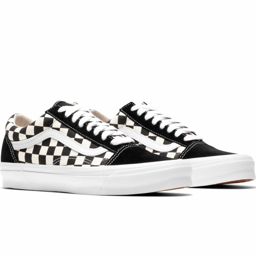 Footwear * | Vault By Vans Og Old Skool Lx Black/Classic White Checkerboard