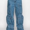 Bottoms * | La Isla Cargo Jeans Medium Blue Denim