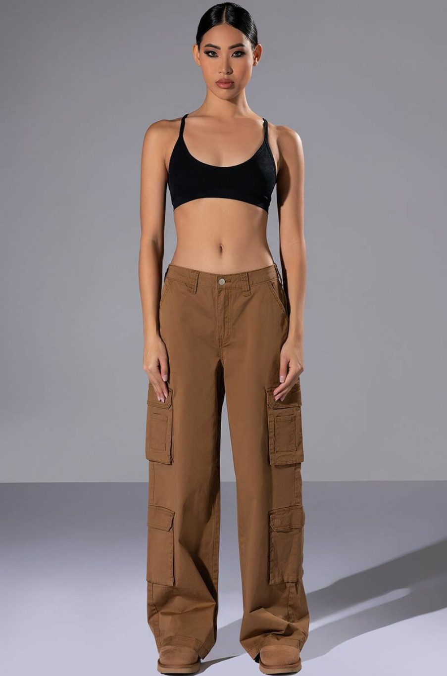 Bottoms * | The Perfect Relaxed Fit Cargo Pant Brown