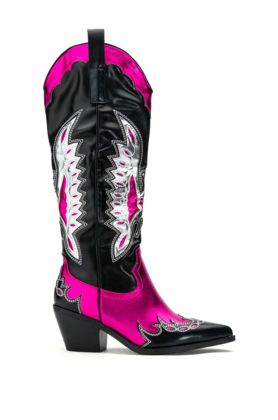 Shoes * | Azalea Wang The It Girl Cowboy Boot In Pink