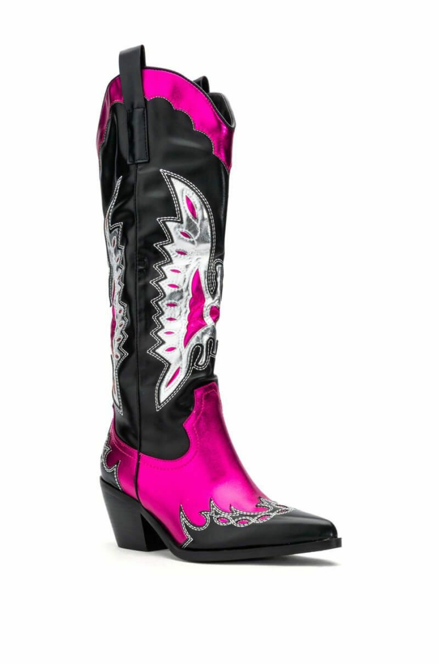 Shoes * | Azalea Wang The It Girl Cowboy Boot In Pink