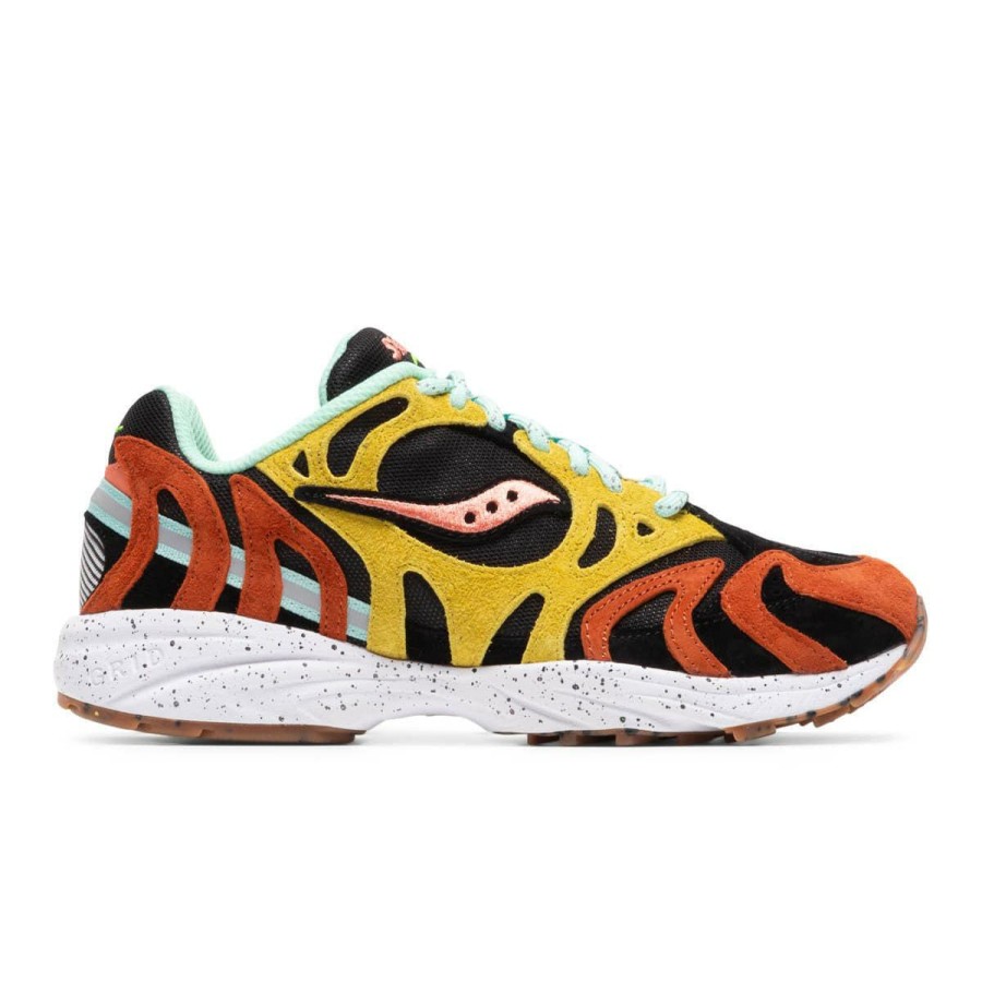 Footwear * | Saucony Grid Azura 2000 Traileen Coral/Mustard