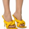 Shoes * | Azalea Wang Walk On By Puff Sandal In Yellow