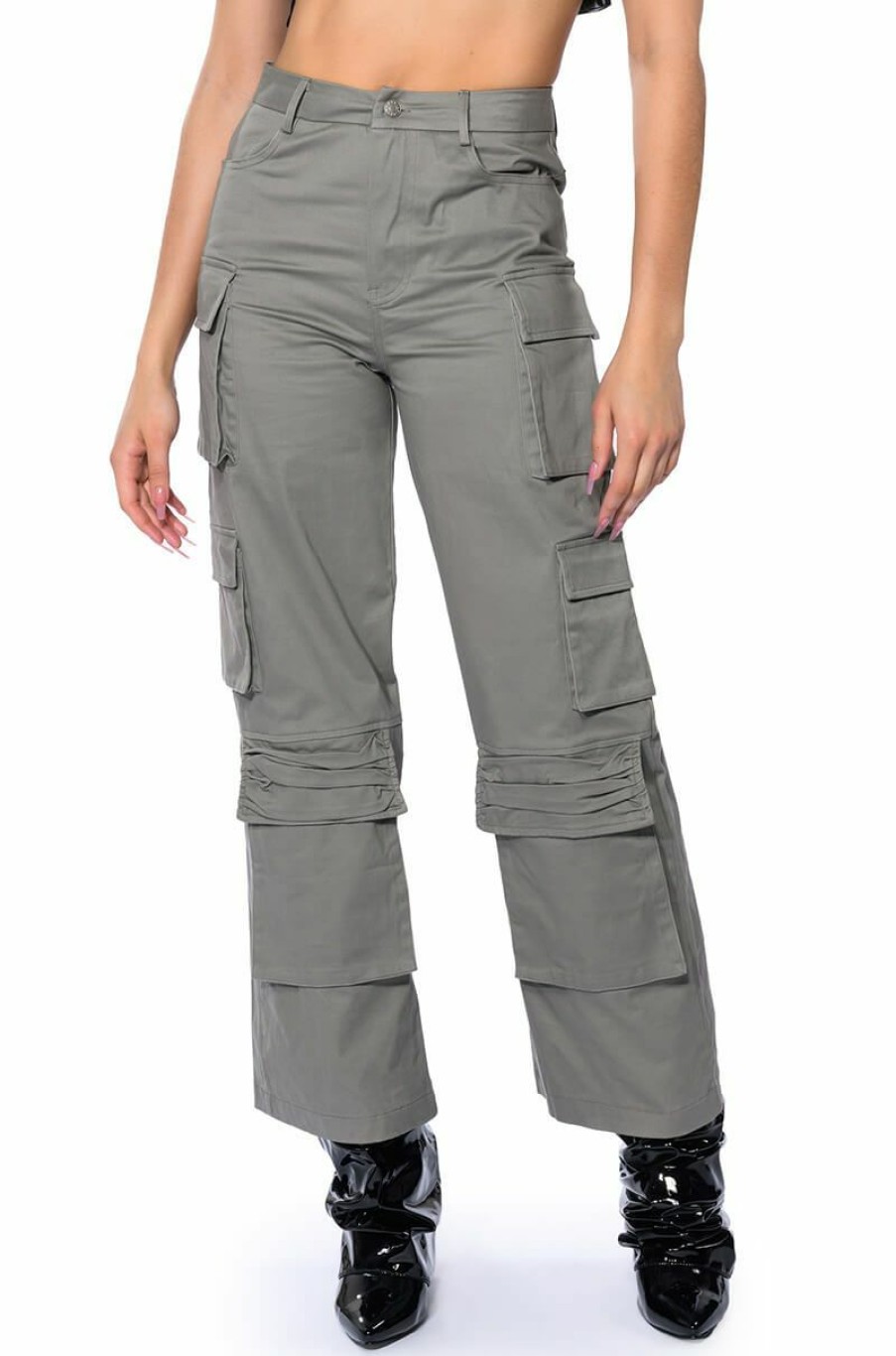 Bottoms * | Champion Of Everything Cargo Pants Grey