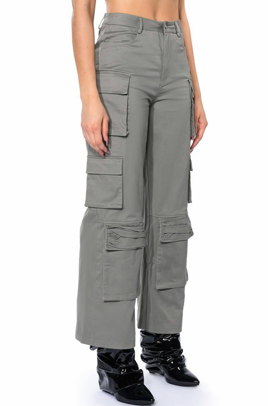 Bottoms * | Champion Of Everything Cargo Pants Grey