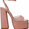 Shoes * | Azalea Wang Kamilah Chunky Platform Sandal In Pink