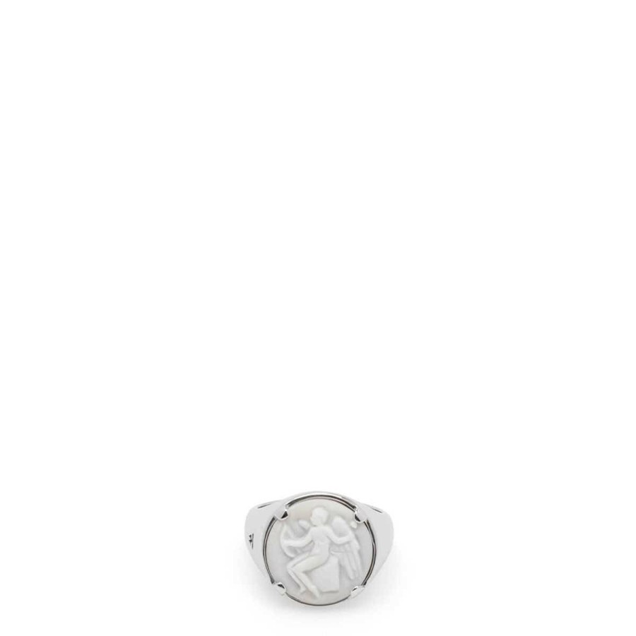 Women'S & Unisex * | Tom Wood Cameo Eros Ring 925 Sterling Silver