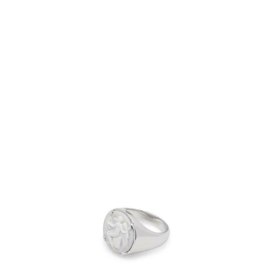 Women'S & Unisex * | Tom Wood Cameo Eros Ring 925 Sterling Silver